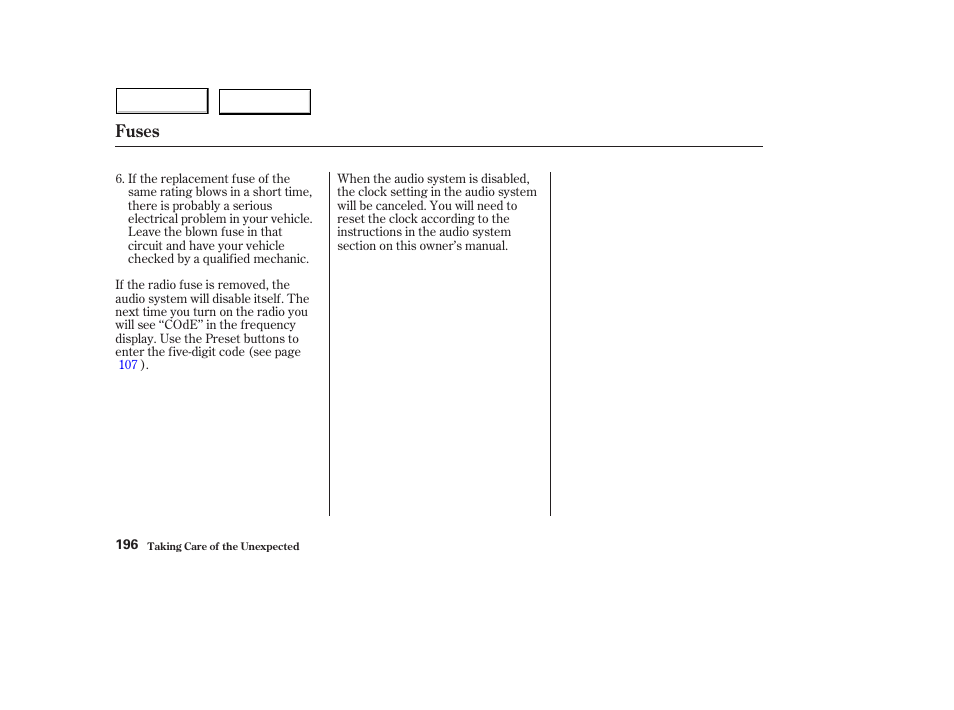 Fuses | HONDA 2004 Civic Hybrid - Owner's Manual User Manual | Page 199 / 231