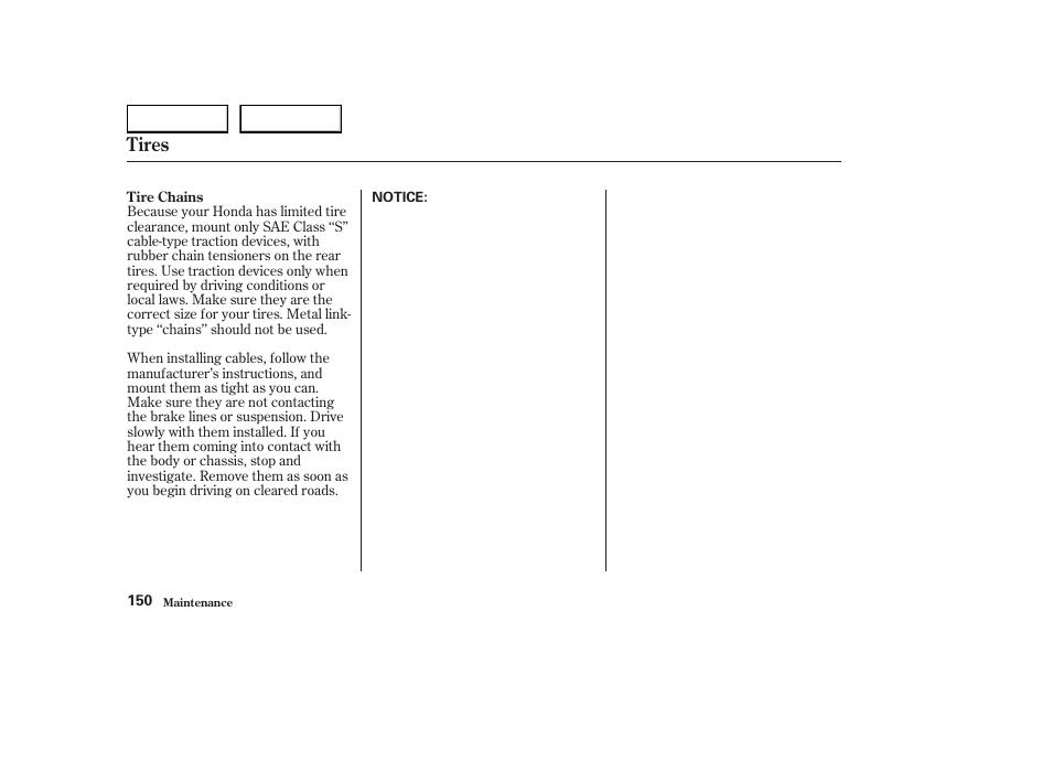 Tires | HONDA 2004 S2000 - Owner's Manual User Manual | Page 153 / 208
