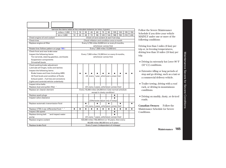 HONDA 2004 Pilot - Owner's Manual User Manual | Page 169 / 248