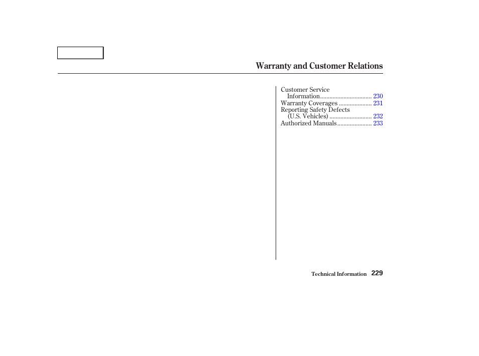 Warranty and customer relations | HONDA 2004 Pilot - Owner's Manual User Manual | Page 233 / 248