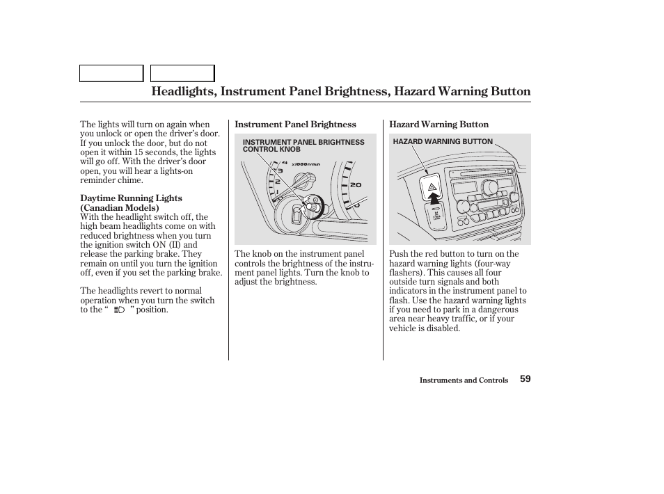 HONDA 2004 Pilot - Owner's Manual User Manual | Page 63 / 248