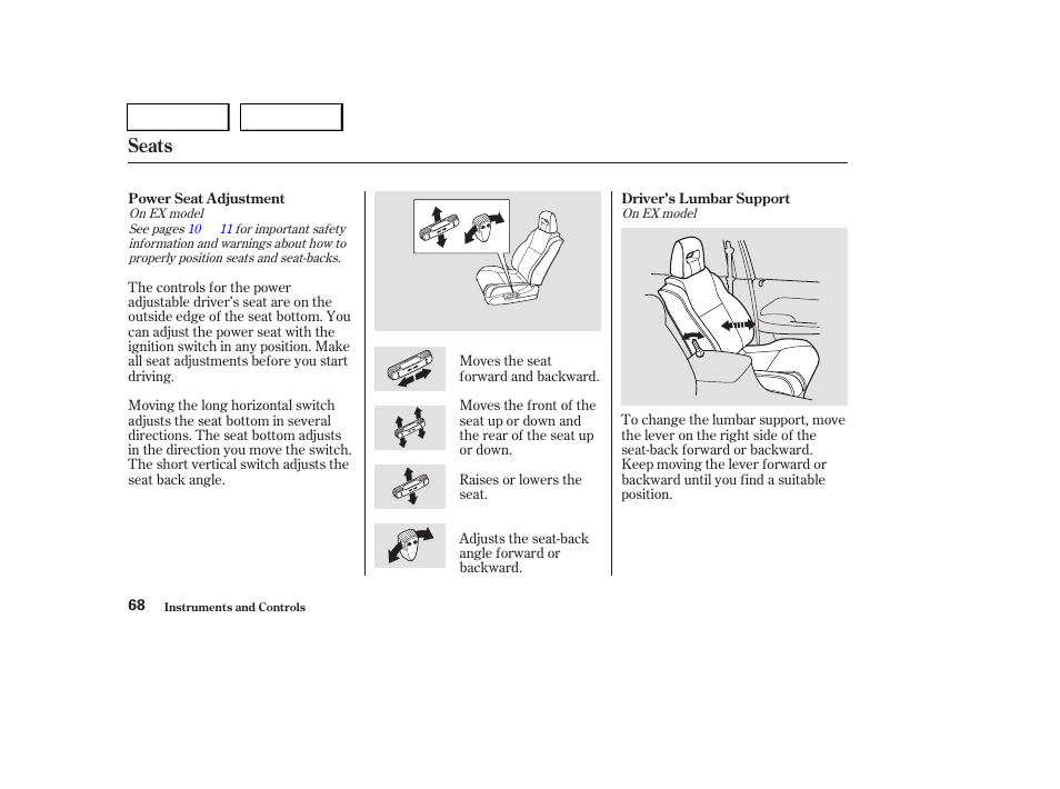 Seats | HONDA 2004 Pilot - Owner's Manual User Manual | Page 72 / 248