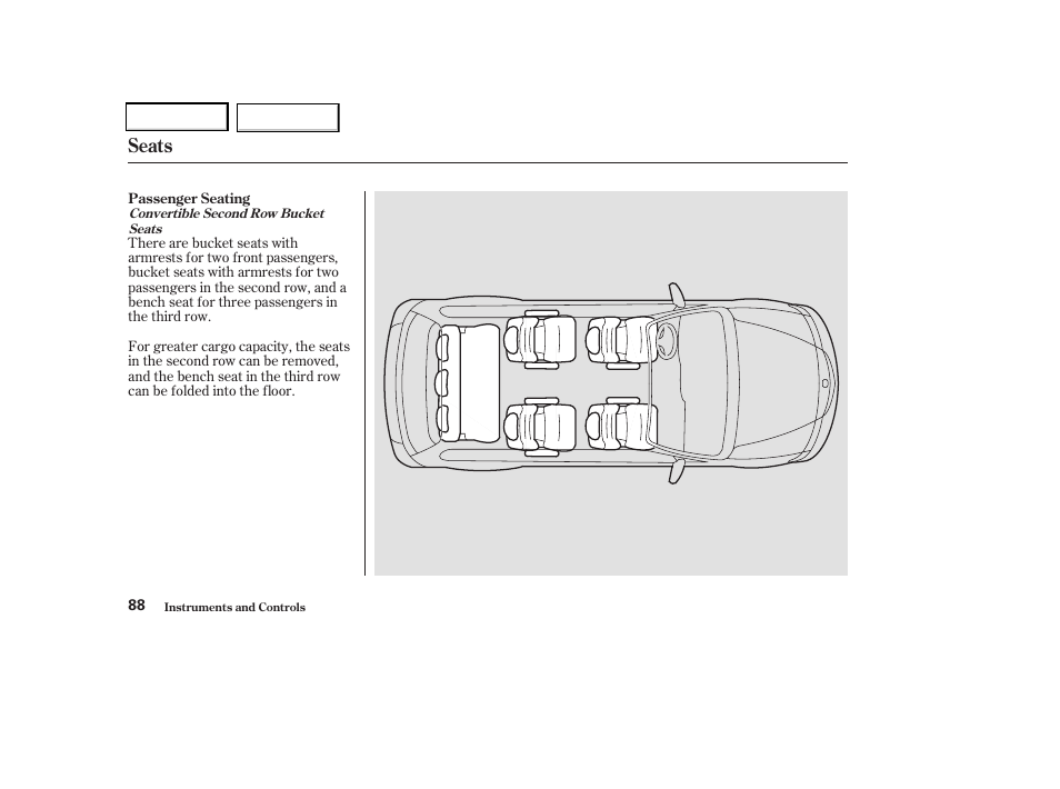 Seats | HONDA 2004 Odyssey - Owner's Manual User Manual | Page 91 / 296