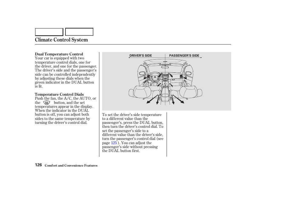Climate control system | HONDA 2003 Accord Sedan - Owner's Manual User Manual | Page 129 / 395