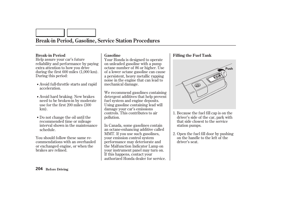 HONDA 2003 Accord Sedan - Owner's Manual User Manual | Page 207 / 395