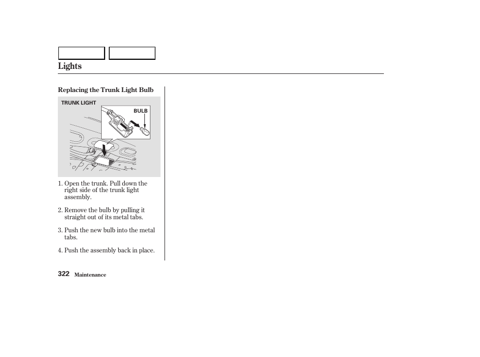 Lights | HONDA 2003 Accord Sedan - Owner's Manual User Manual | Page 325 / 395