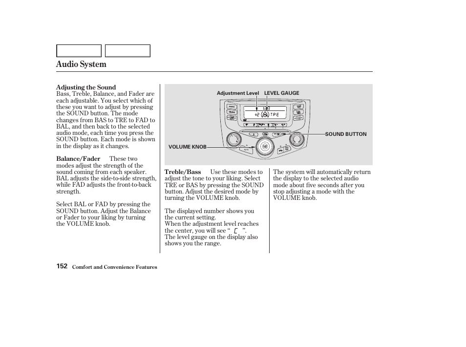 Audio system | HONDA 2003 Accord Coupe - Owner's Manual User Manual | Page 155 / 429
