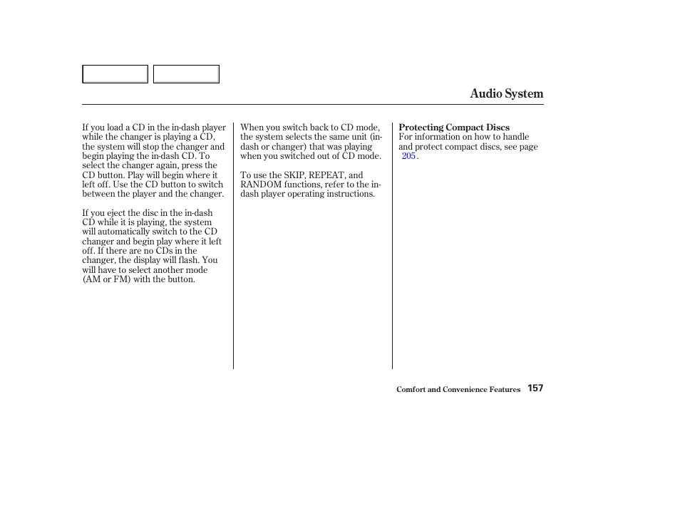 Audio system | HONDA 2003 Accord Coupe - Owner's Manual User Manual | Page 160 / 429