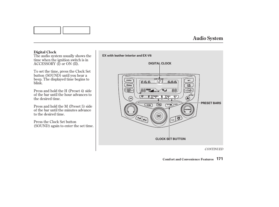 Audio system | HONDA 2003 Accord Coupe - Owner's Manual User Manual | Page 174 / 429