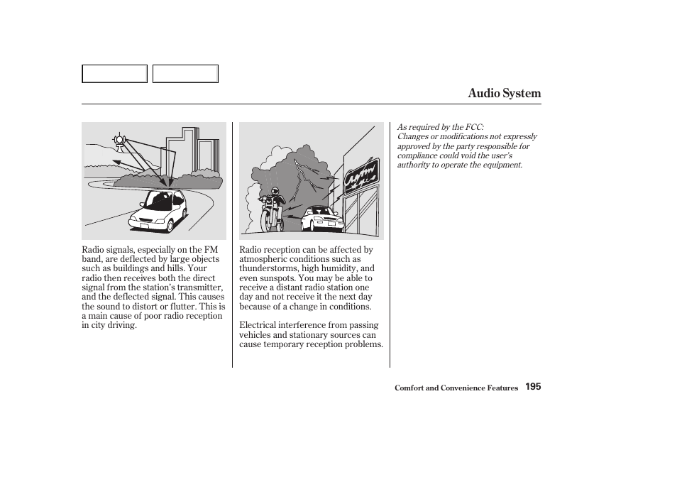 Audio system | HONDA 2003 Accord Coupe - Owner's Manual User Manual | Page 198 / 429