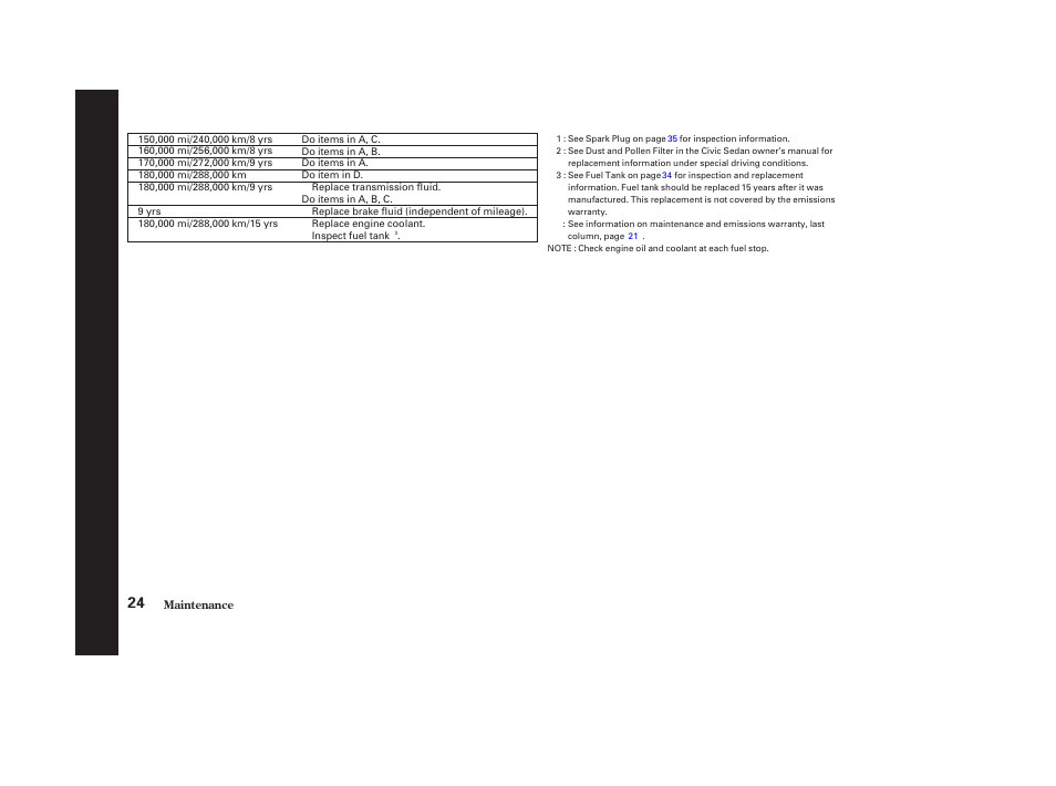HONDA 2003 Civic GX - Owner's Manual User Manual | Page 25 / 50
