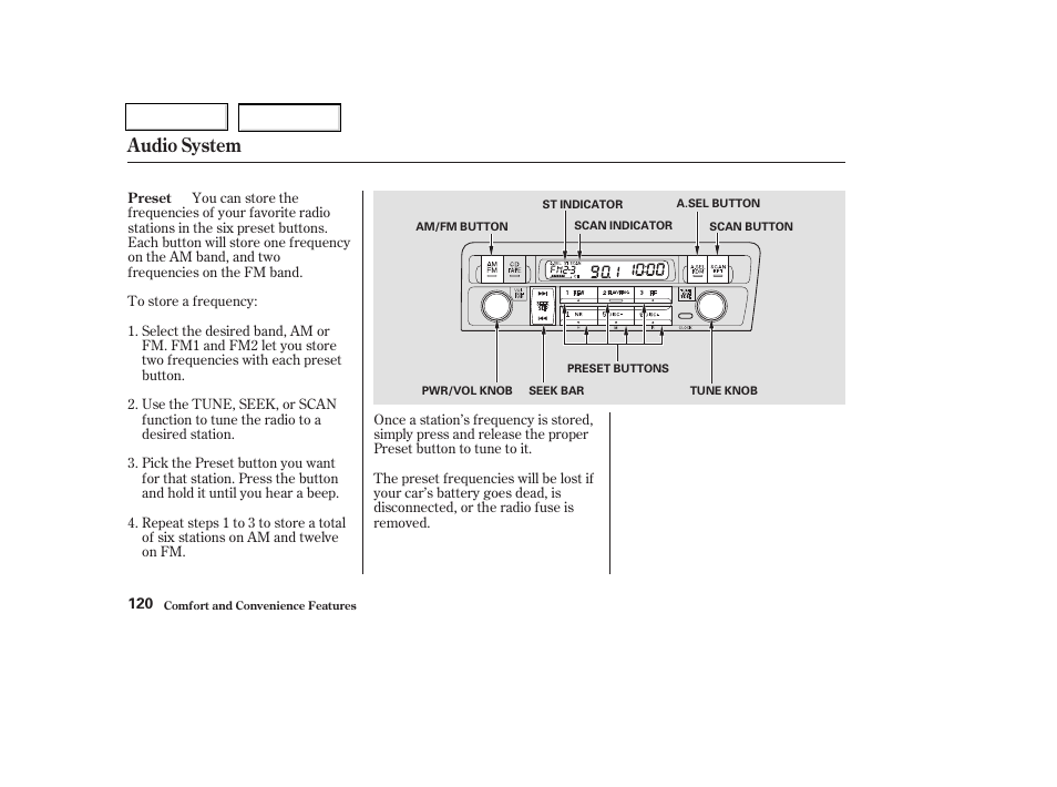 Audio system | HONDA 2003 Civic Coupe - Owner's Manual User Manual | Page 123 / 319