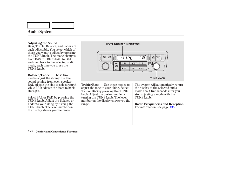 Audio system | HONDA 2003 Civic Coupe - Owner's Manual User Manual | Page 125 / 319