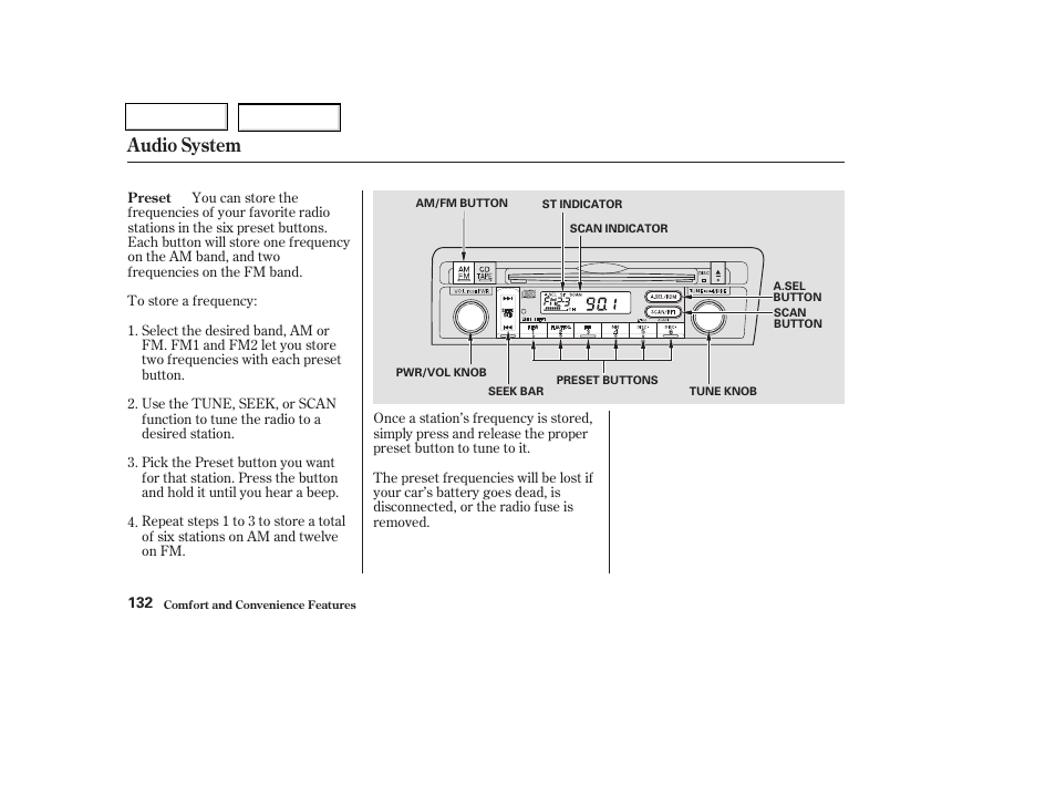 Audio system | HONDA 2003 Civic Coupe - Owner's Manual User Manual | Page 135 / 319