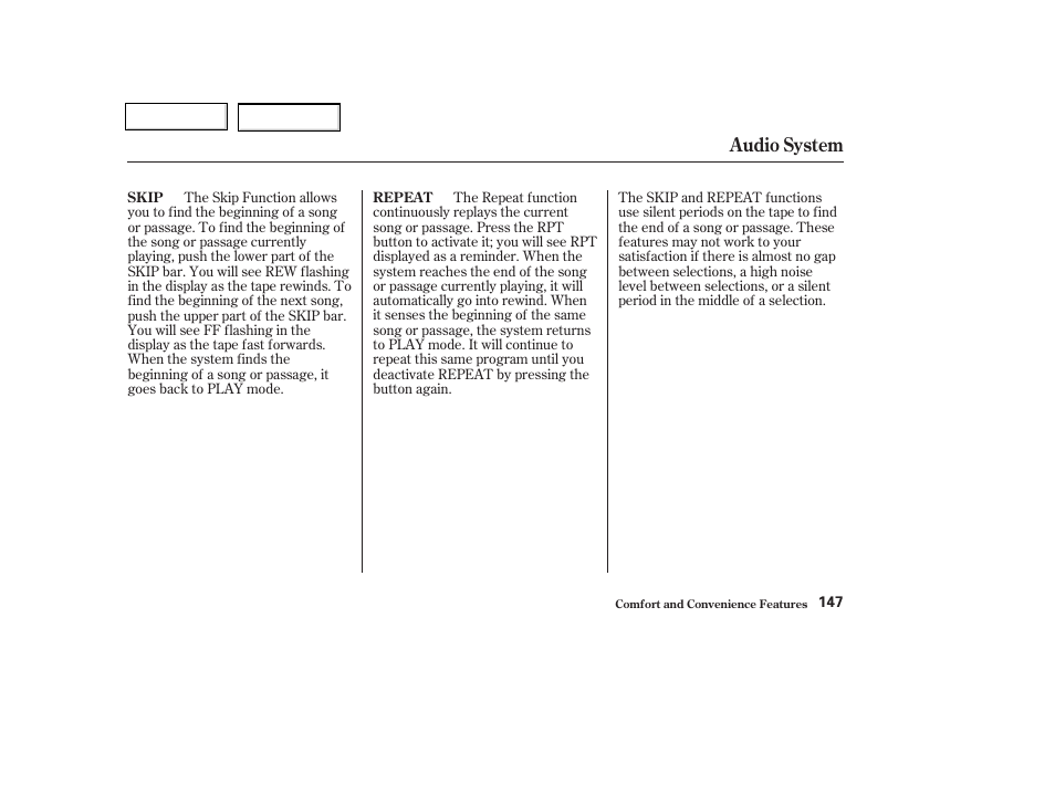 Audio system | HONDA 2003 Civic Coupe - Owner's Manual User Manual | Page 150 / 319