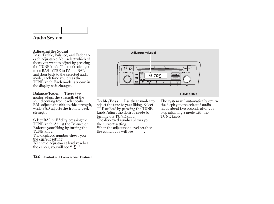 Audio system | HONDA 2003 Civic Hybrid - Owner's Manual User Manual | Page 125 / 317