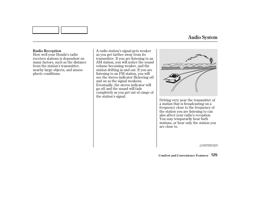 Audio system | HONDA 2003 Civic Hybrid - Owner's Manual User Manual | Page 128 / 317
