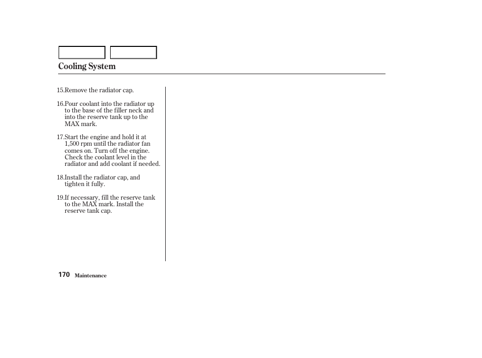 Cooling system | HONDA 2003 S2000 - Owner's Manual User Manual | Page 173 / 280