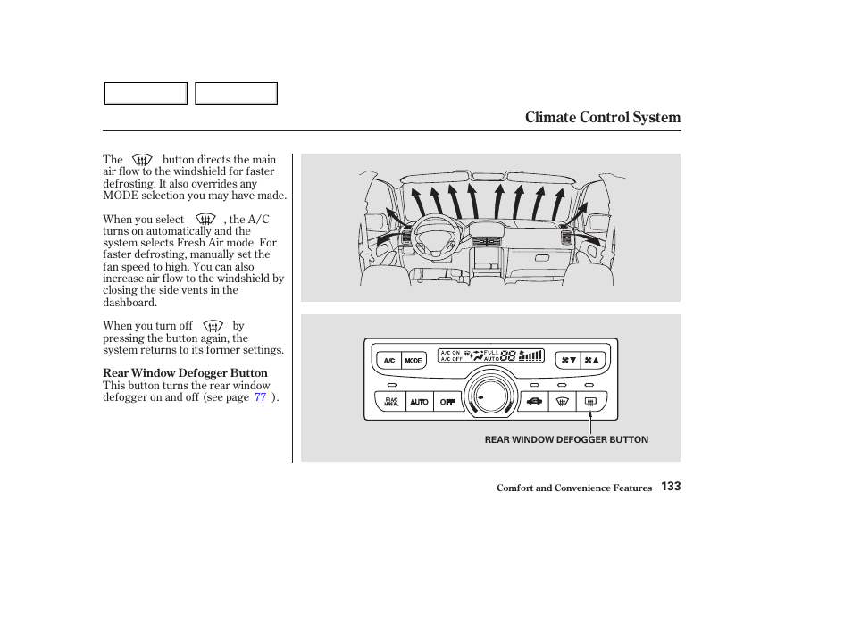 Climate control system | HONDA 2003 Pilot - Owner's Manual User Manual | Page 137 / 392