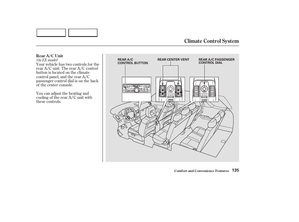 Climate control system | HONDA 2003 Pilot - Owner's Manual User Manual | Page 139 / 392