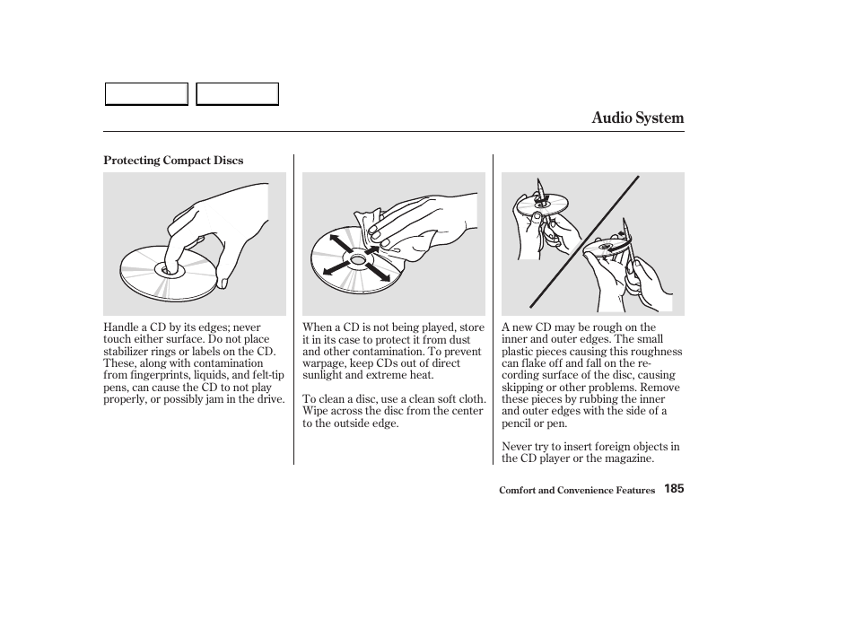 Audio system | HONDA 2003 Pilot - Owner's Manual User Manual | Page 189 / 392