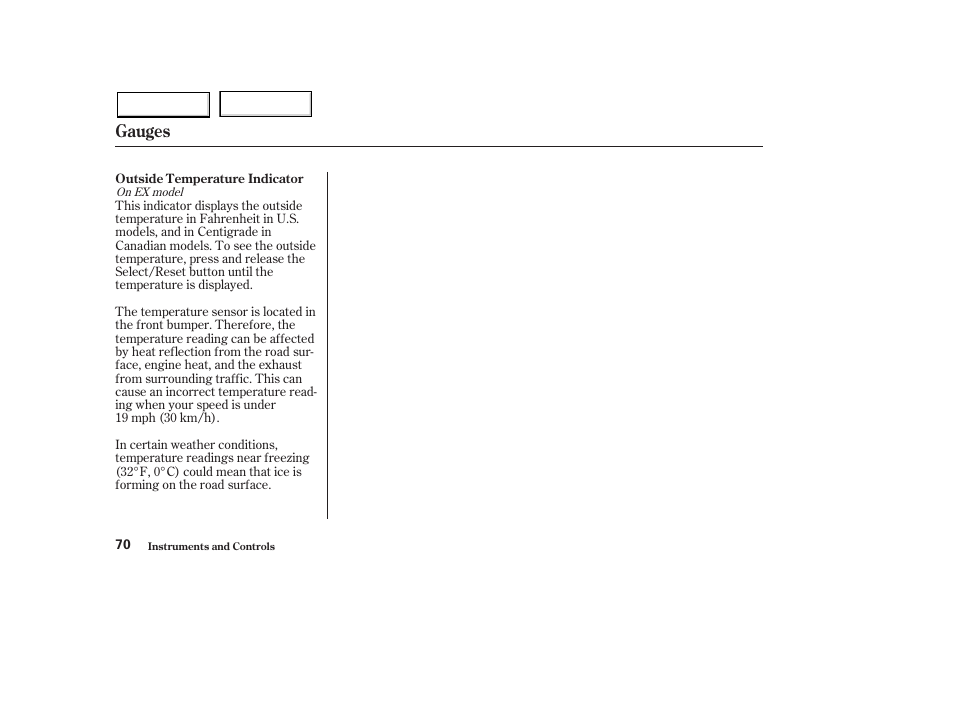 Gauges | HONDA 2003 Pilot - Owner's Manual User Manual | Page 74 / 392