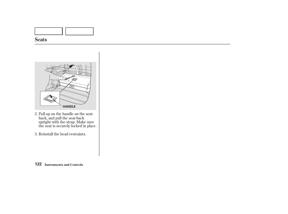 Seats | HONDA 2003 Odyssey - Owner's Manual User Manual | Page 125 / 415