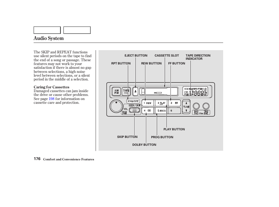 Audio system | HONDA 2003 Odyssey - Owner's Manual User Manual | Page 179 / 415