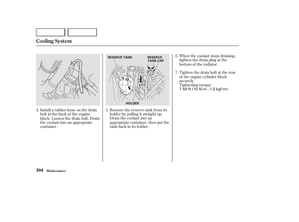 Cooling system | HONDA 2003 Odyssey - Owner's Manual User Manual | Page 307 / 415