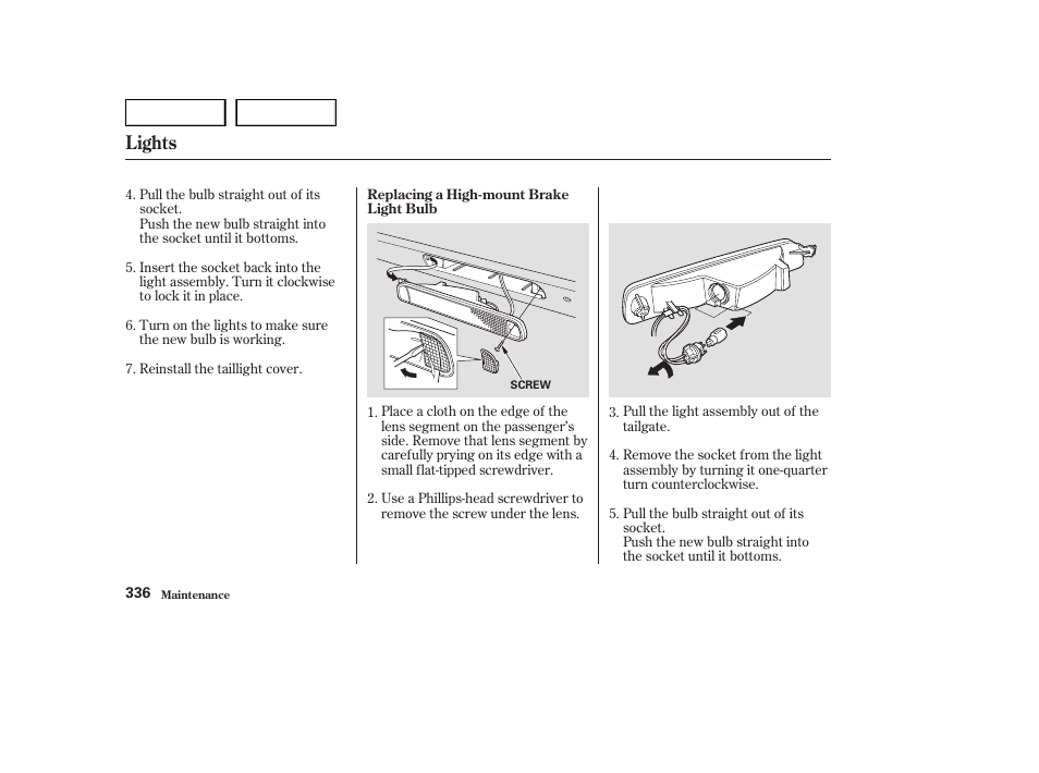 Lights | HONDA 2003 Odyssey - Owner's Manual User Manual | Page 339 / 415