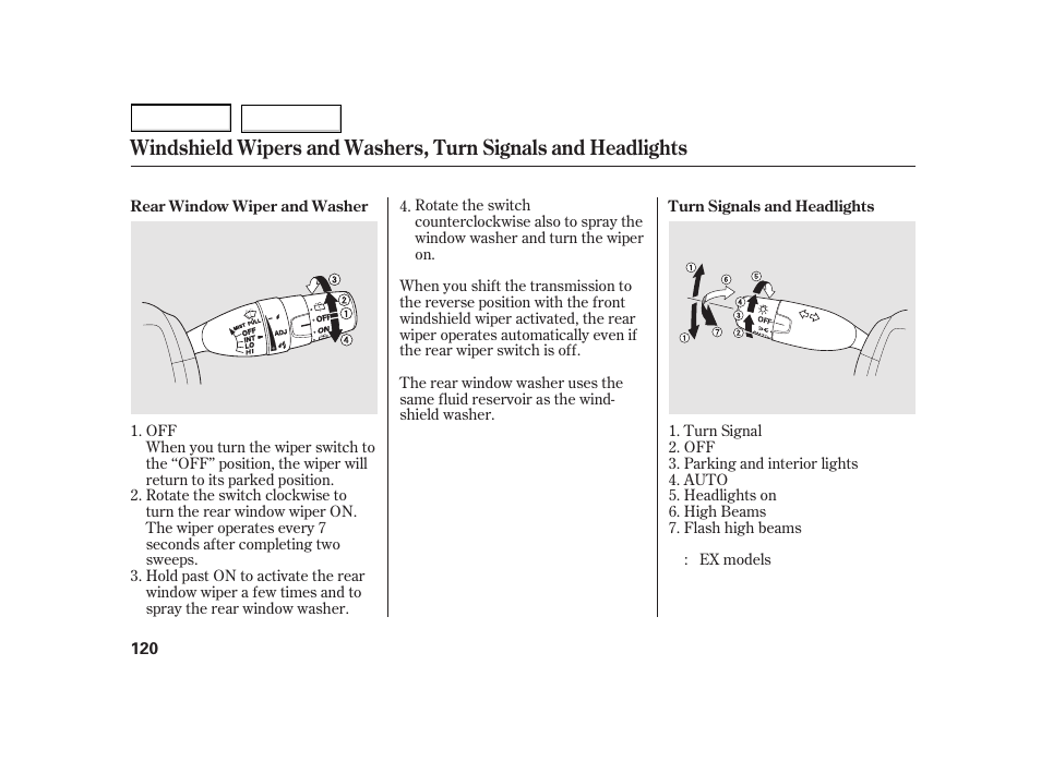 HONDA 2003 Insight  - Owner's Manual User Manual | Page 124 / 411