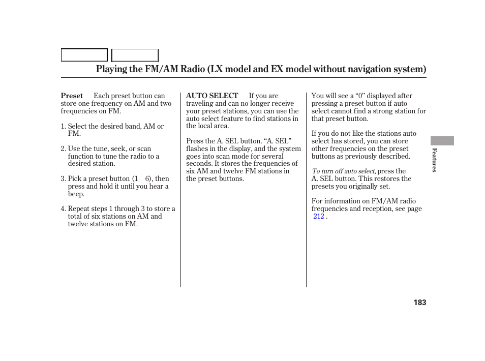 HONDA 2003 Insight  - Owner's Manual User Manual | Page 187 / 411