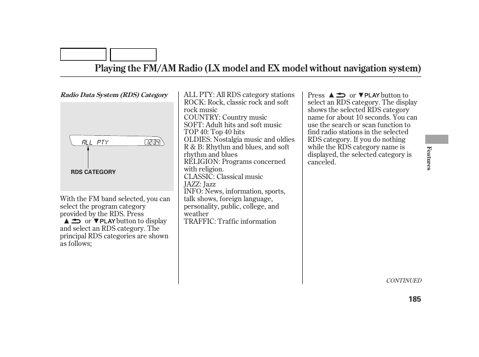 HONDA 2003 Insight  - Owner's Manual User Manual | Page 189 / 411