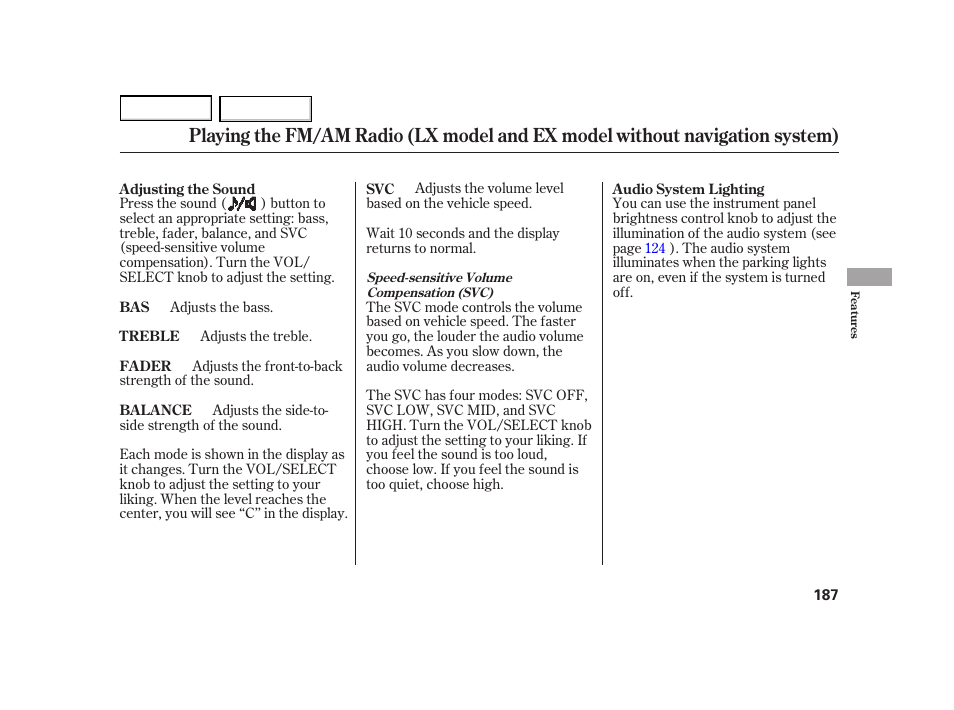 HONDA 2003 Insight  - Owner's Manual User Manual | Page 191 / 411