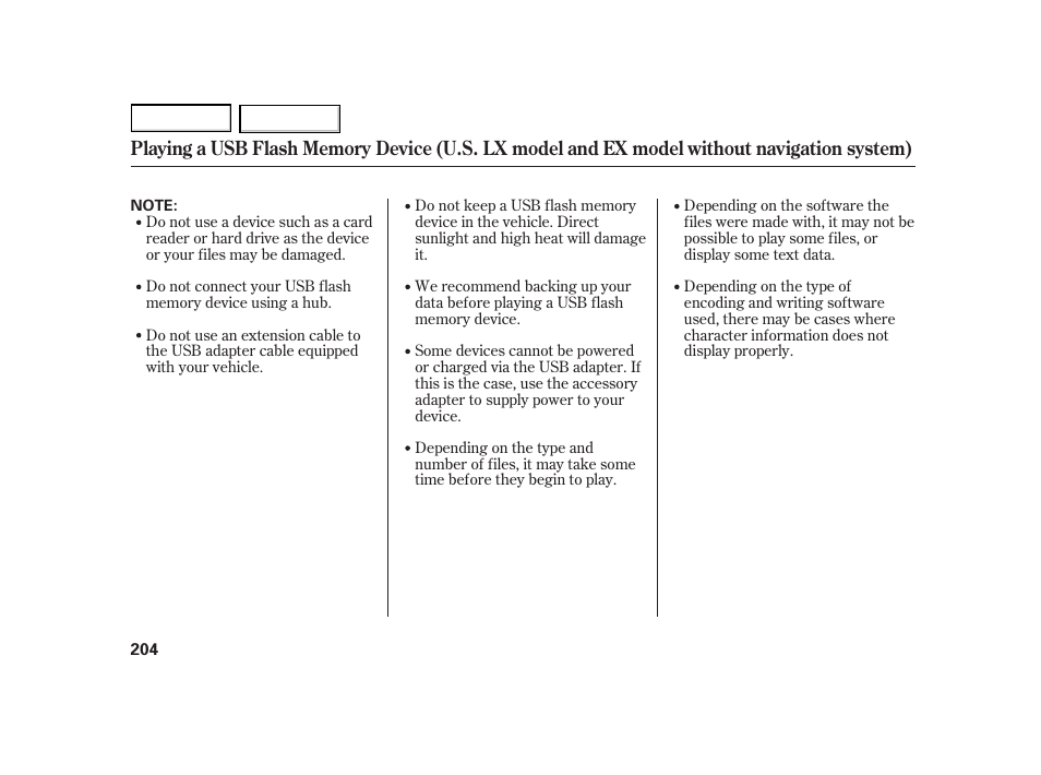HONDA 2003 Insight  - Owner's Manual User Manual | Page 208 / 411