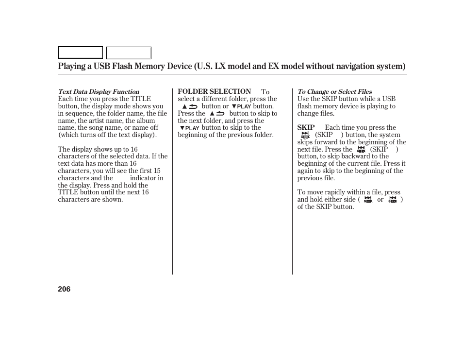 HONDA 2003 Insight  - Owner's Manual User Manual | Page 210 / 411