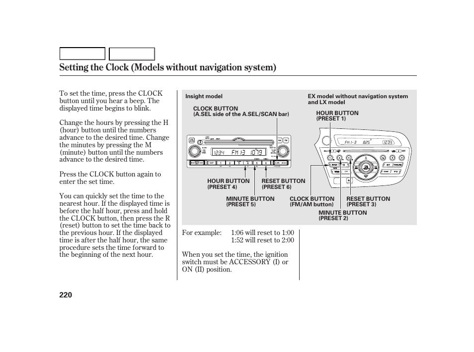 HONDA 2003 Insight  - Owner's Manual User Manual | Page 224 / 411