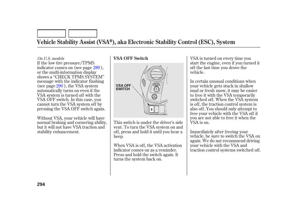 HONDA 2003 Insight  - Owner's Manual User Manual | Page 298 / 411
