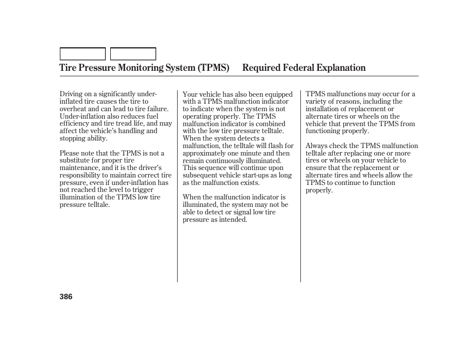 HONDA 2003 Insight  - Owner's Manual User Manual | Page 390 / 411