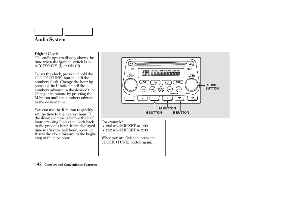 Audio system | HONDA 2003 Element - Owner's Manual User Manual | Page 146 / 338