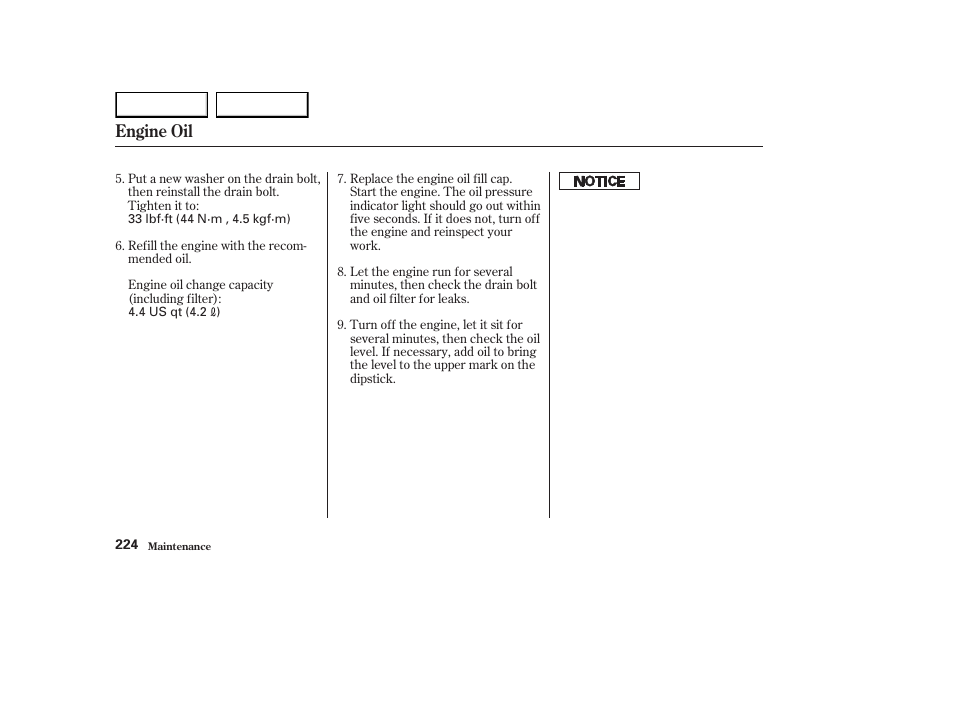 Engine oil | HONDA 2003 Element - Owner's Manual User Manual | Page 228 / 338