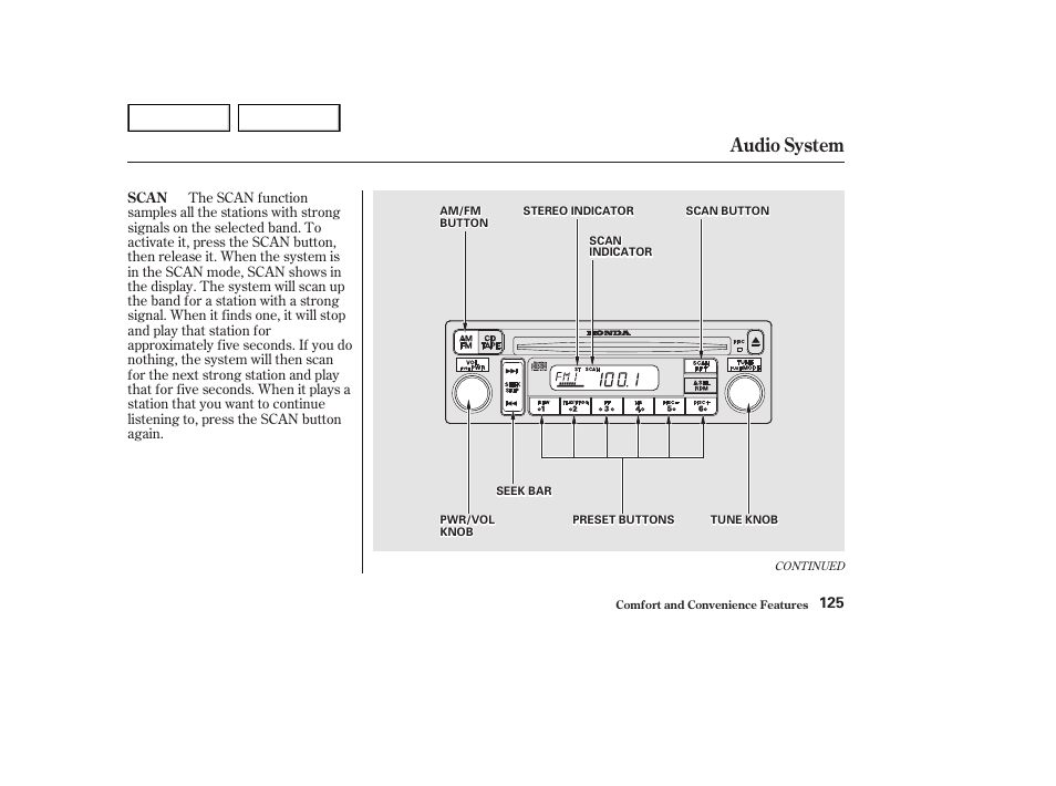 Audio system | HONDA 2002 Accord Coupe - Owner's Manual User Manual | Page 128 / 375