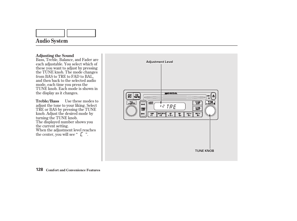 Audio system | HONDA 2002 Accord Coupe - Owner's Manual User Manual | Page 131 / 375