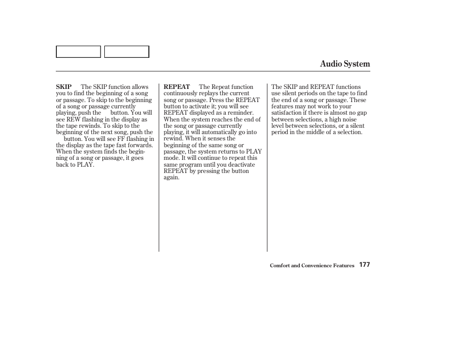 Audio system | HONDA 2002 Accord Coupe - Owner's Manual User Manual | Page 180 / 375