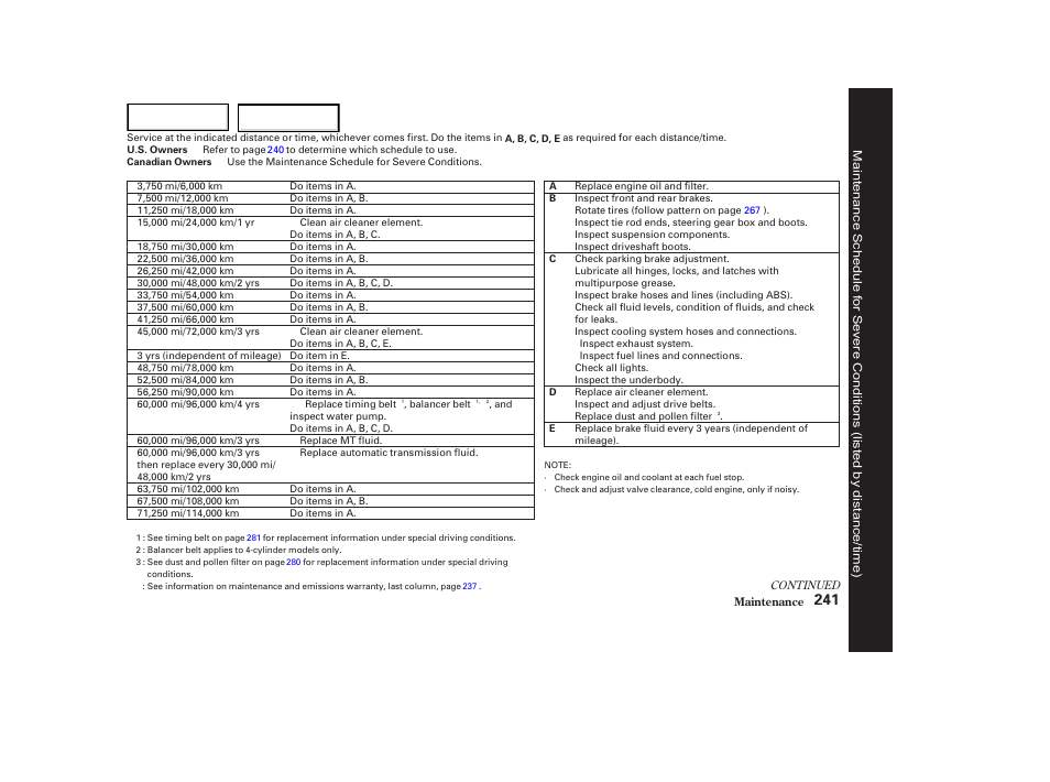 HONDA 2002 Accord Coupe - Owner's Manual User Manual | Page 244 / 375