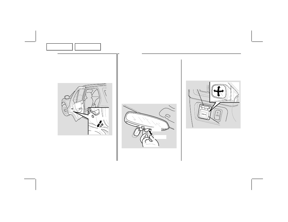 Mirrors | HONDA 2002 Passport - Owner's Manual User Manual | Page 108 / 294