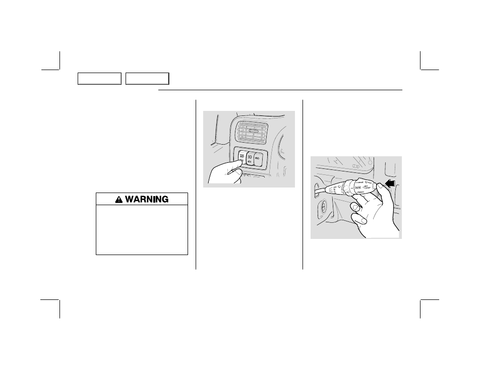 Pa0202o00147a, Cruise control | HONDA 2002 Passport - Owner's Manual User Manual | Page 150 / 294