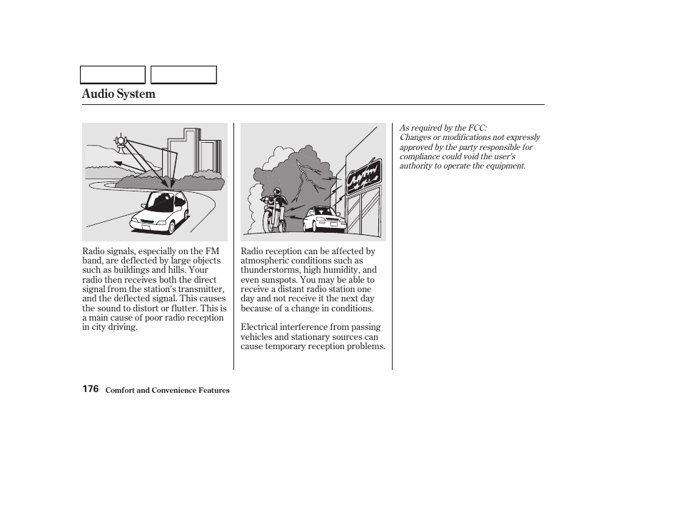 Audio system | HONDA 2002 Odyssey - Owner's Manual User Manual | Page 179 / 399