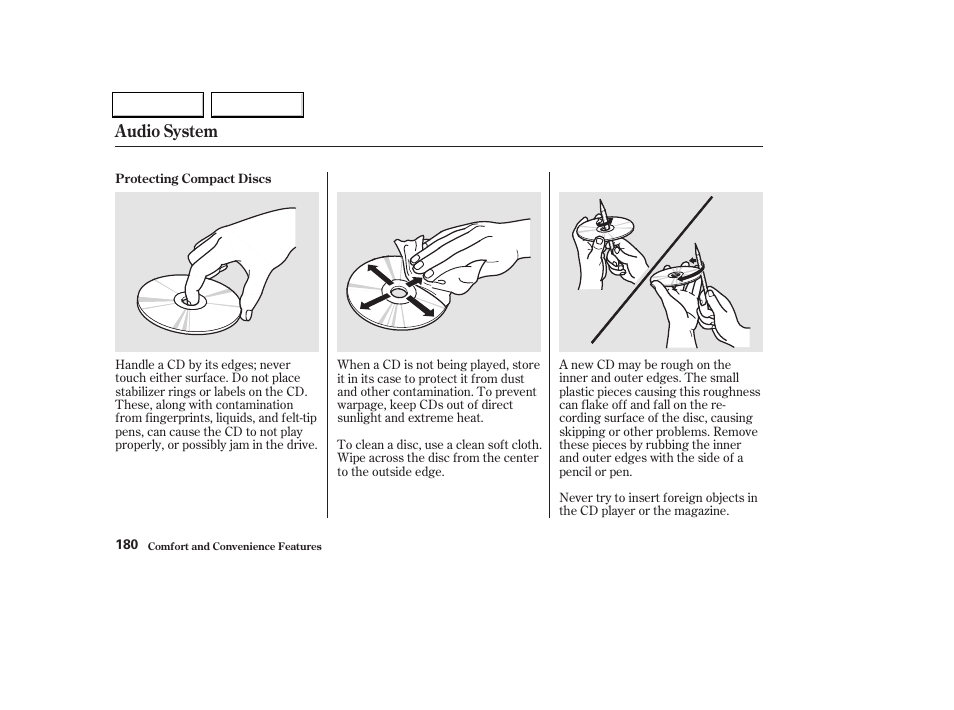 Audio system | HONDA 2002 Odyssey - Owner's Manual User Manual | Page 183 / 399