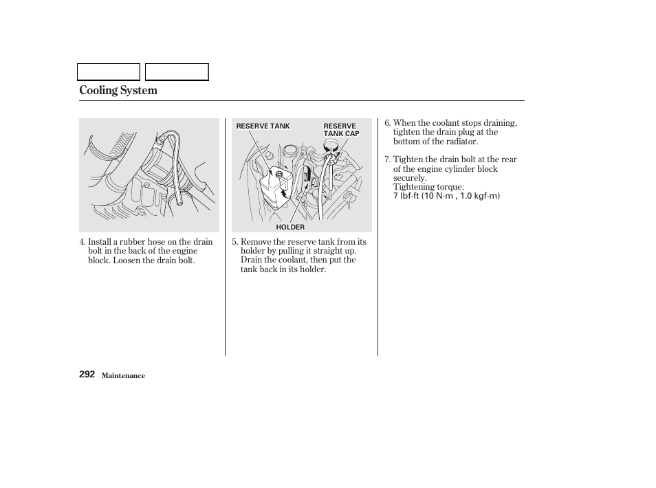 Cooling system | HONDA 2002 Odyssey - Owner's Manual User Manual | Page 295 / 399